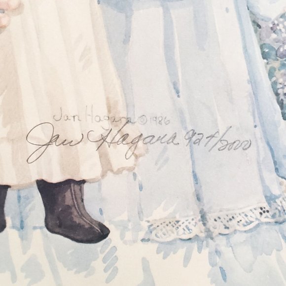 1986 Jan Hagara Signed/Numbered #924/2000 Litho - Picture 2 of 3